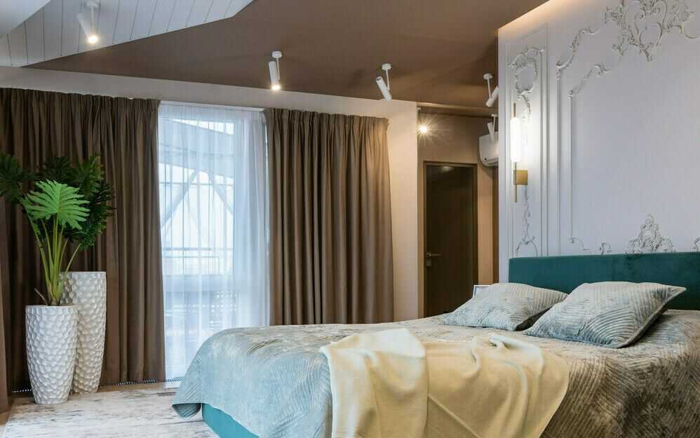 Ремонт спальни, фото готового интерьера квартиры в Уфе